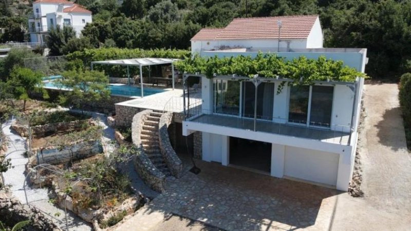 Kampia Kreta: Öko-Luxus-Villa mit 3 Schlafzimmern in Kambia, autarkes Paradies mit Pool und Meerblick Haus kaufen